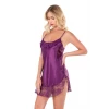 ieg™ Mor Kısa Saten Gecelik