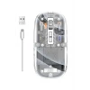 ieg™ Mouse Fare Kablosuz Mouse Fare Şarjlı Bluetooth Sessiz 5 Tuşlu Şeffaf