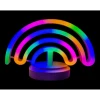 ieg™ Neon Işıklı Gökkuşağı Masa Gece Lambası