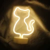 ieg™ Neon Işıklı Kedi Tasarımlı Lamba