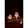 ieg ™ Noel Baba Biblo Seti 2’li – 9 cm & 11 cm – Premium Yılbaşı Dekor Koleksiyonluk Hediye
