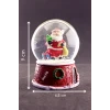 ieg ™ Noel Baba ve Hediyeleri Temalı Orta Boy Işıklı Kar Küresi 9 cm