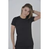 ieg™      Omuz Fileli Slim Fit T-shirt - Siyah -