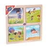 ieg™ ONY-343/344/345/346 Ahşap Eğitici 4lü Puzzle -Onyıl