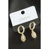 ieg™ Oval Zirkon Taşlı Küpe