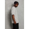 ieg™      Oversize Düz Bisiklet Yaka T-Shirt - Gri -
