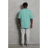 ieg™      Oversize Düz Bisiklet Yaka T-Shirt - Mint Yeşili -
