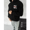 ieg™ Oversize Üç İplik Kapşonlu SweatShirt - Siyah