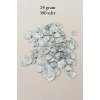 İEG Oya Abiye Bileklik Kolye Pleksi Metalik Plastik Pul Gümüş Renk 24 gram 390 adet - BNC567