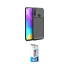 ieg™ P40 Lite E Kılıf Eksen Form Prime - Siyah 5D Eko Cam Ekran Koruyucu