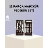 ieg™ Paslanmaz Çelik Çok Fonksiyonlu 12 Manikür Seti