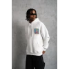 ieg™      Patel Six Baskılı Kapüşonlu Sweat - Beyaz -