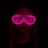 ieg™ Pembe Led Işıklı Parti Gözlüğü  Neon 3 Modlu