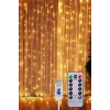 ieg ™ Perde Led 10 Sarkıtlı USB li  3 Metre Kumandalı 8 Modlu (3 mt X 3 mt ) Peri Led