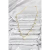 Pirinç Gold Renk Yonca Model Kadın Kolye - TJ-BKO10641