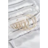 ieg™ Pirinç Halka Model Gold Renk Kadın Set Küpe