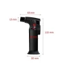 Pürmüz Alev Çakmak 1300°C - Torch Doldurulabilir Depolu Orta Boy