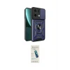 ieg™ Redmi Note 13 Pro 4G Kılıf Ahenk Klasik - Şeffaf Pasifik Cam Ekran Koruyucu