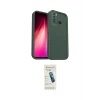 ieg™ Redmi Note 8 Kılıf Yankı Yansıma Özel Seri - Şeffaf Pasifik Cam Ekran Koruyucu