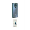 ieg™ Redmi Note 9 Kılıf Eksen Doku Prime - Şeffaf Pasifik Cam Ekran Koruyucu