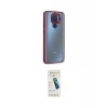ieg™ Redmi Note 9 Kılıf Eksen Doku Prime - Şeffaf Pasifik Cam Ekran Koruyucu