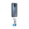 ieg™ Redmi Note 9 Kılıf Eksen Doku Prime - Siyah 5D Eko Cam Ekran Koruyucu