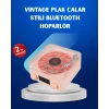ieg™ Retro Saatli Bluetooth Hoparlör – Gece Lambalı Kristal Ses Kalitesi