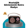 ieg™ Retro Tarz Kablosuz Radyo – Bluetooth Usb Ve Tf Kart Girişli