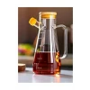 ieg™ Salkım 900 Ml Bambu Kapaklı Cam Yağdanlık -CLKN-1800