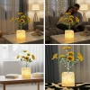 ieg™ Sarı Saksılı LED Yapay Çiçek