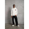 ieg™      SCHOOL BOY Baskılı Kapüşonlu Sweat - Beyaz -