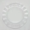 ieg™ Şeffaf Lüks Plastik Mika Yuvarlak Tabak 22 Cm 6 Adet