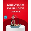 ieg™ Sevgililer Günü İçin Romantik Çift Figürlü Dekoratif Gece Lambası