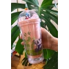ieg ™ Sevimli Panda Temalı Çift Katman 450 ml Suluk Pipetli Mika Matara Pembe 2770