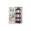 ieg™ Shelf Unit Raf Ünitesi Siyah Renk 4 Katlı -81414