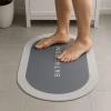 ieg™  Sihirli Süper Su Emici Kaymaz Tabanlı Oval Paspas 40*60 cm