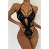 ieg™ Şık Siyah Dantelli Babydoll Gecelik Tm1297