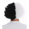 ieg™ Siyah Beyaz Kıvırcık Afro Bonus Taraftar Peruğu