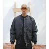 ieg™      Siyah Bomber Mont – Su İtici Kumaş, Kapitone Astarlı, Fermuarlı -