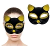 ieg™ Siyah Renk Gold Simli Kedi Maskesi