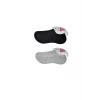 ieg™ Siyah ve Gri Kadın Görünmez Çorap 15 çift