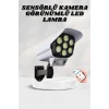 ieg™ Solar Lamba Kamera Görünümlü Duvar Lambası Dönebilen Bahçe Aydınlatması