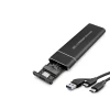 ieg ™ SSD Kutu Type-C 3.1 + Usb3.0 Nvme M2 Chıp Jms581D Siyah HDX1769