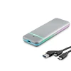 ieg ™ SSD Kutu Type-C 3.1 + Usb3.0 Nvme + Ngff M2 Chıp Rtl9210B Gri HDX1774