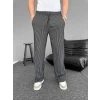 ieg™    Su Yolu Çizgili Cepli Pantalon - Siyah -