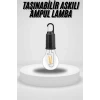 ieg™ Taşınabilir Askılı Ampul Kamp Lambası Askılı Type-C Şarjlı Bahçe Lambası