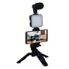 ieg™ Telefon Tutucu Mikrofonlu Işıklı Youtuber Video Kayıt