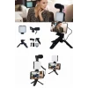 ieg™ Telefon Tutucu Mikrofonlu Işıklı Youtuber Video Kayıt