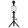 ieg™ Telefon Tutucu Mini Mikrofonlu Tripod Vlog Çekim Video