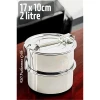 ieg™ Turk Sefer Tası Paslanmaz Çelik Yemek Kabı 17 Cm 2 Litre